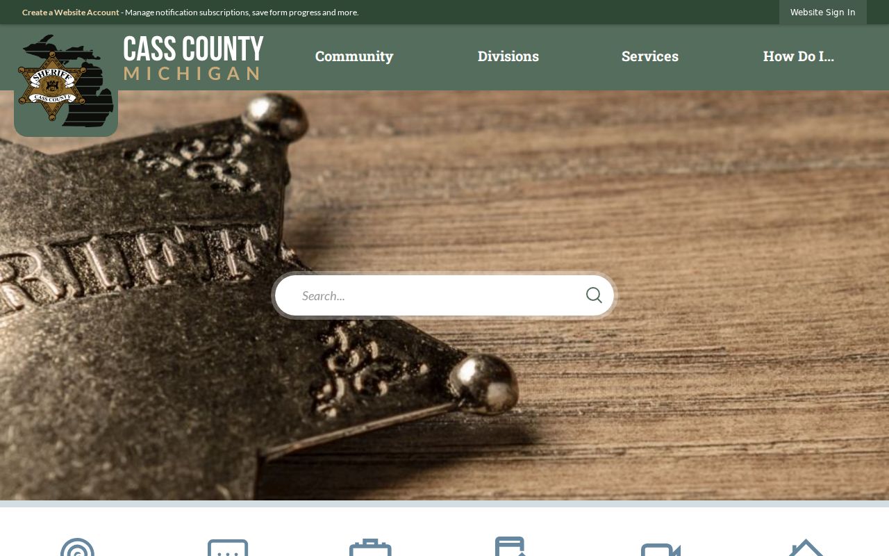 Cass County criminal records at the Sheriff's Office website